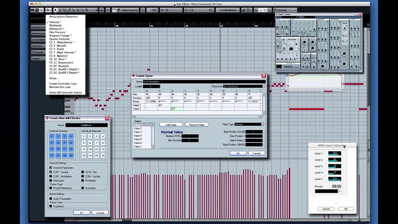 Note expression
