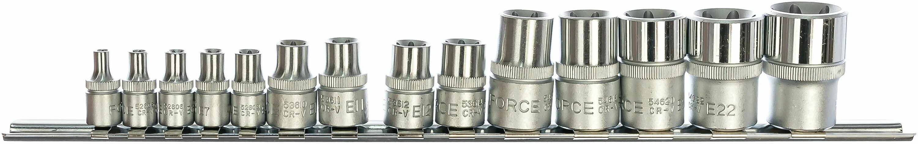 набор головок торкс 1/4. головки force 1 4. 1/4" f2641. набор головок force 21014 глубокие 1/4 (12-ти гр. набор головок 4-13мм 1/4" 6-гранных 26пр в кейсе 2626m "hans".