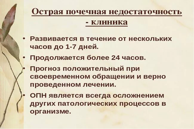 Отказ почек сколько проживет