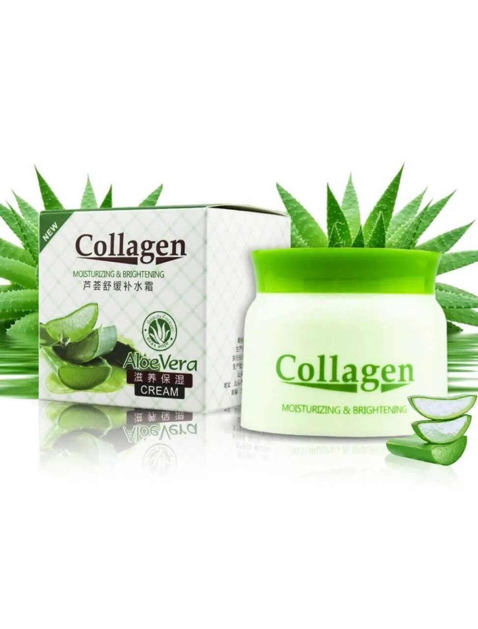 Kaoyo крем для лица с алоэ Collagen Aloe.