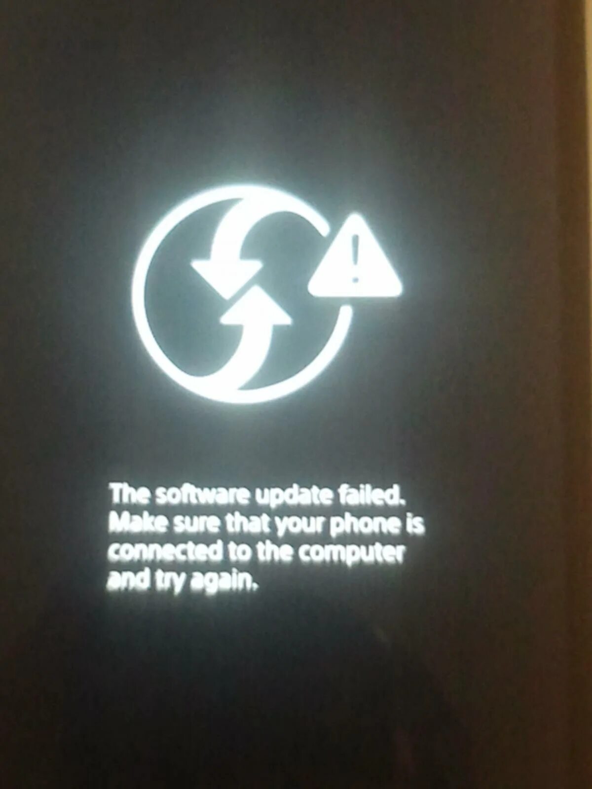 Make sure phone is connected. Make sure phone is connected