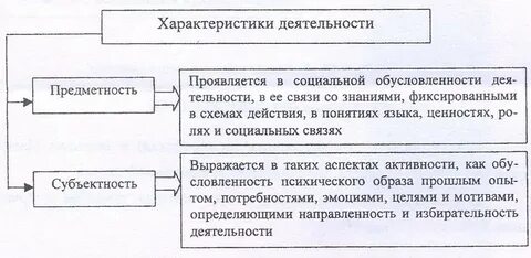 Деятельность человека характеристика и особенности