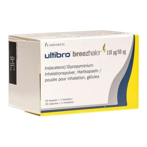 110 мкг. Ультибро Бризхалер 50мкг+110мкг n30капс. Ультибро Бризхалер капсулы. Гликопиррония индакатерол 50/110 мкг. Гликопиррония бромид 50 мкг.
