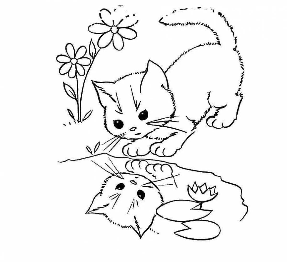 Раскраски для 10 лет животные. Раскраска. котики. котенок. раскраска. раскраски для девочек кошечки. кошечка раскраска для детей.