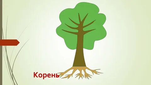 Деревцем окончание