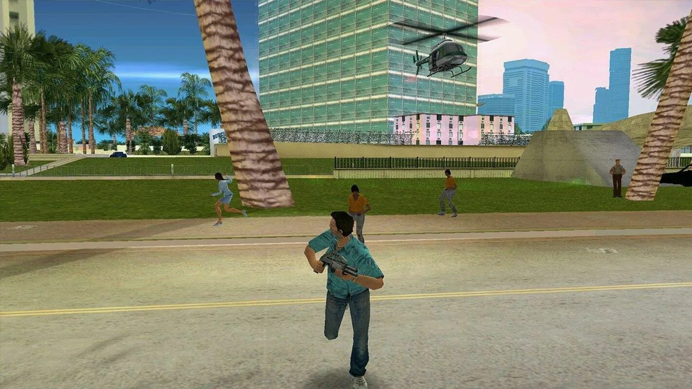 Гта вайс сити не работает. Grand Theft auto vice City 2000. Колумбийцы ГТА vice City. Маяк в ГТА вай Сити. ГТА Вайс Сити город.