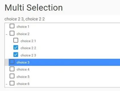 Selection choice