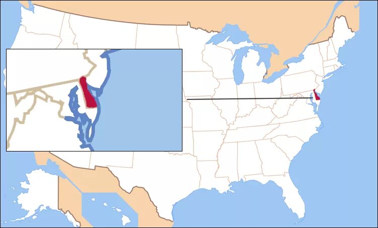 Штат Делавэр на карте США. Штат Делавер на карте США. Штат Делавэр на карте Америки. Делавер штат Делавэр. De state