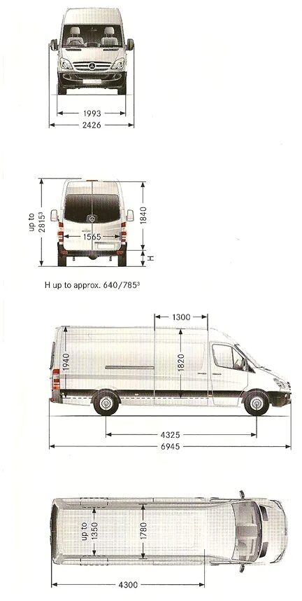 Мерседес Спринтер габариты кузова. Габариты Мерседес Спринтер 906 кузов. Габариты Мерседес Спринтер Классик. Габариты Мерседес Спринтер Классик 311.