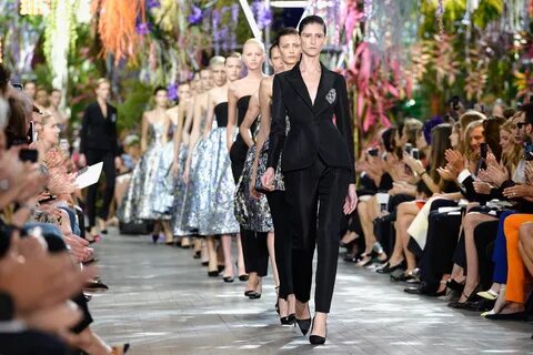 PARIS, FRANCE - SEPTEMBER 27: Models walk the runway during Christian Dior show...