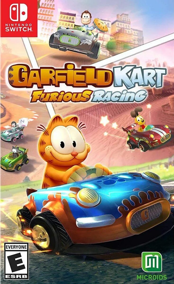 Garfield Kart: Furious Racing [Nintendo Switch, английская версия]. Garfield Kart: Furious Racing [Nintendo Switch. Гонки. Garfield Kart Furious Racing достижения. Racing nintendo switch