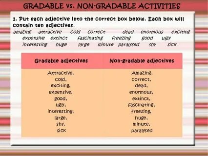 Gradable adjectives