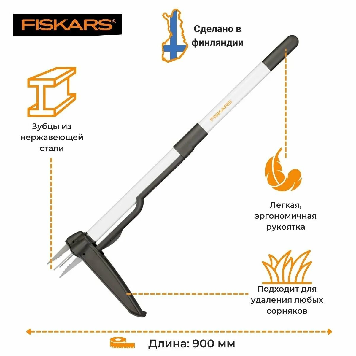 Fiskars сорняки