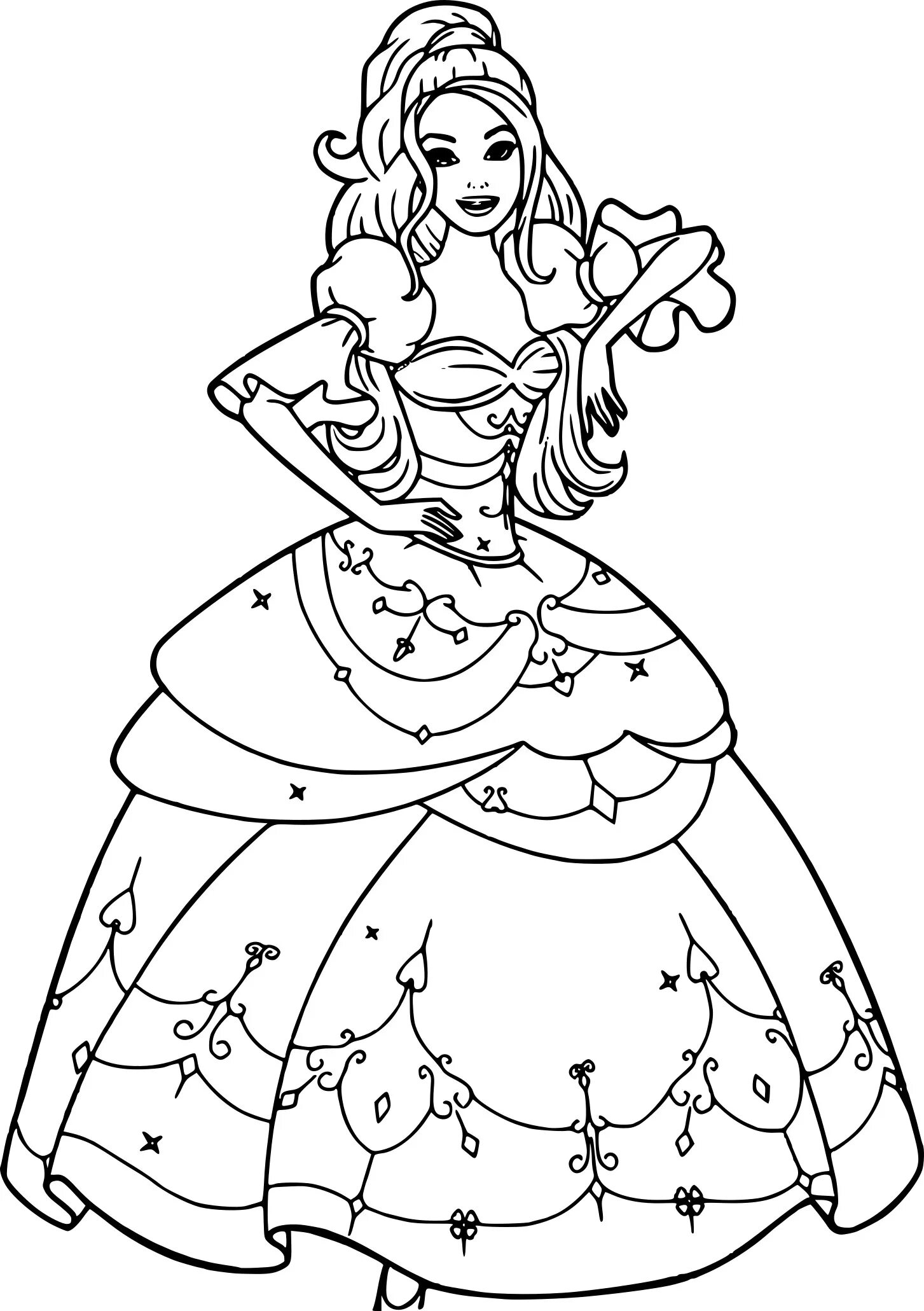 Раскраска платье принцессы. Принцесса. Раскраска. Раскраски для девочек принцессы. Раскраска Барби принцесса.