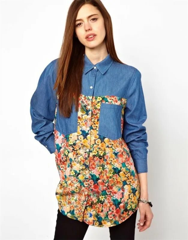 Пэчворк в одежде. Юбка из джинсовых лоскутков. Юбка комбинированная с джинсой. Трикотажная кофта в стиле пэчворк. Платье в стиле пэчворк.