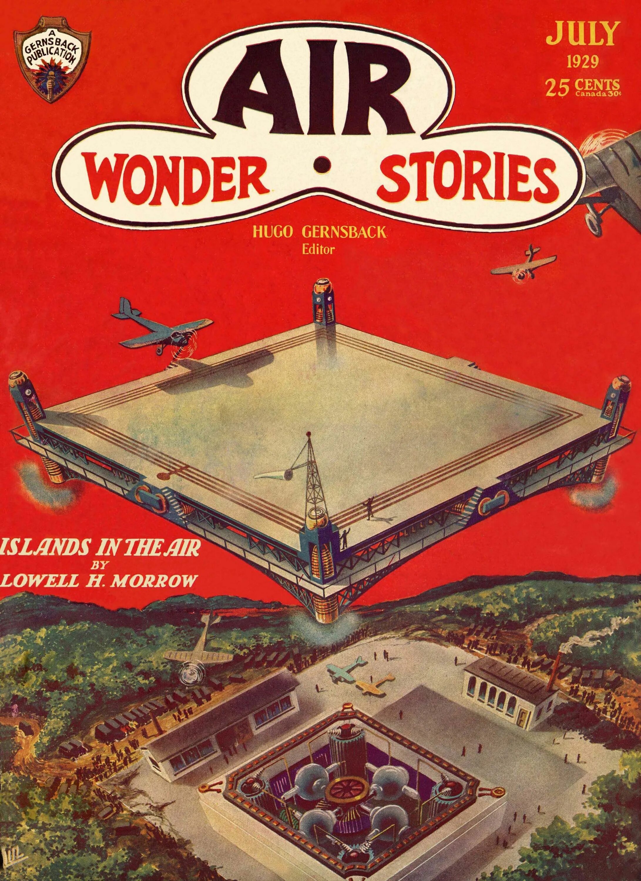 Air Wonder stories (журнал). Air Wonder stories и amazing stories. Hugo Gernsback Editor. The Return of the Air Master, Air Wonder stories March 1930. Air wonder