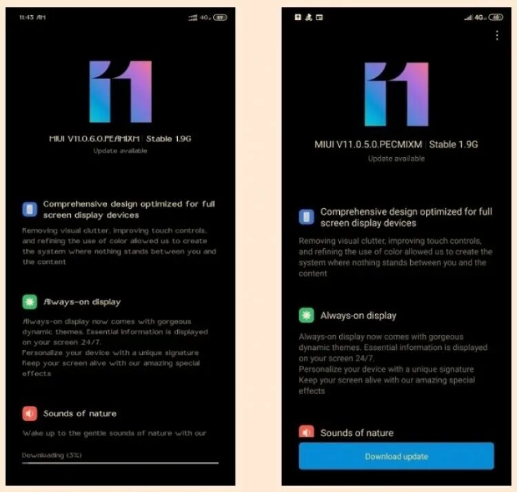 Display miui. Miui версия 11. стабильная прошивка miui 11. версии miui для mi 8. miui global 11.0.6.