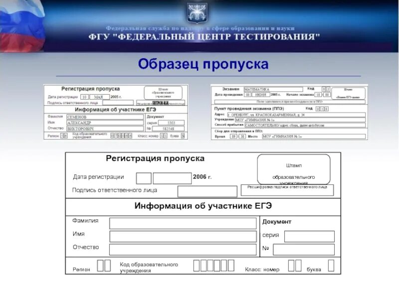 Код образования. Пропуск для подписи документов. Регистрация пропуска. Форма справки пропуск экзамена. Код обр организации.