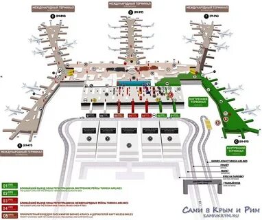 Стамбул новый аэропорт схема терминалов на русском