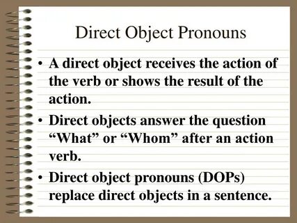 Write pronouns