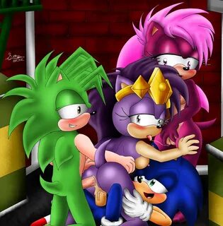 bigdon1992, manic the hedgehog, queen aleena, sonia the hedgehog, sonic the...