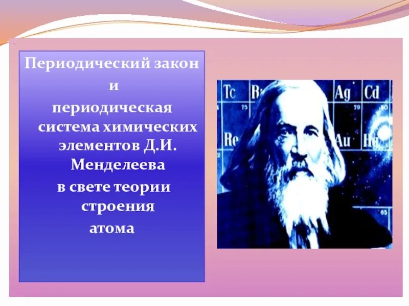 Атомы химических элементов закономерности периодической системы. Атом в периодической системе Менделеева. Химическая теория Менделеева Менделеева. Периодический закон и система химических элементов. Периодическая система в свете теории строения атома.