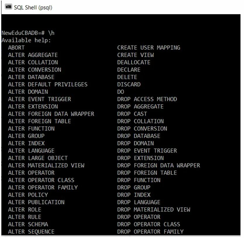 Psql connection. Psql connection
