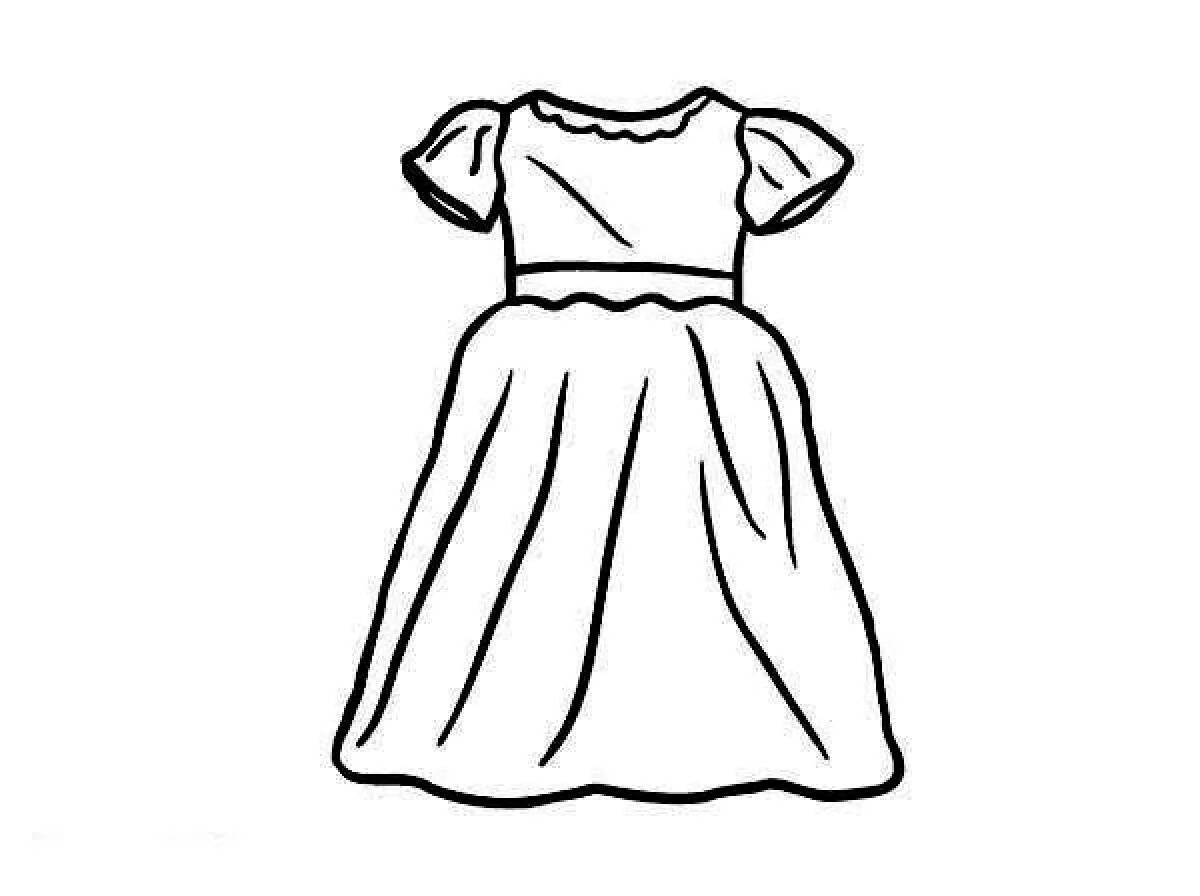 Платье раскраска для детей. Платье для раскрашивания в детском саду. Платье раскраска для малышей. Раскраска платье для куклы. Раскраски платьев 4 года
