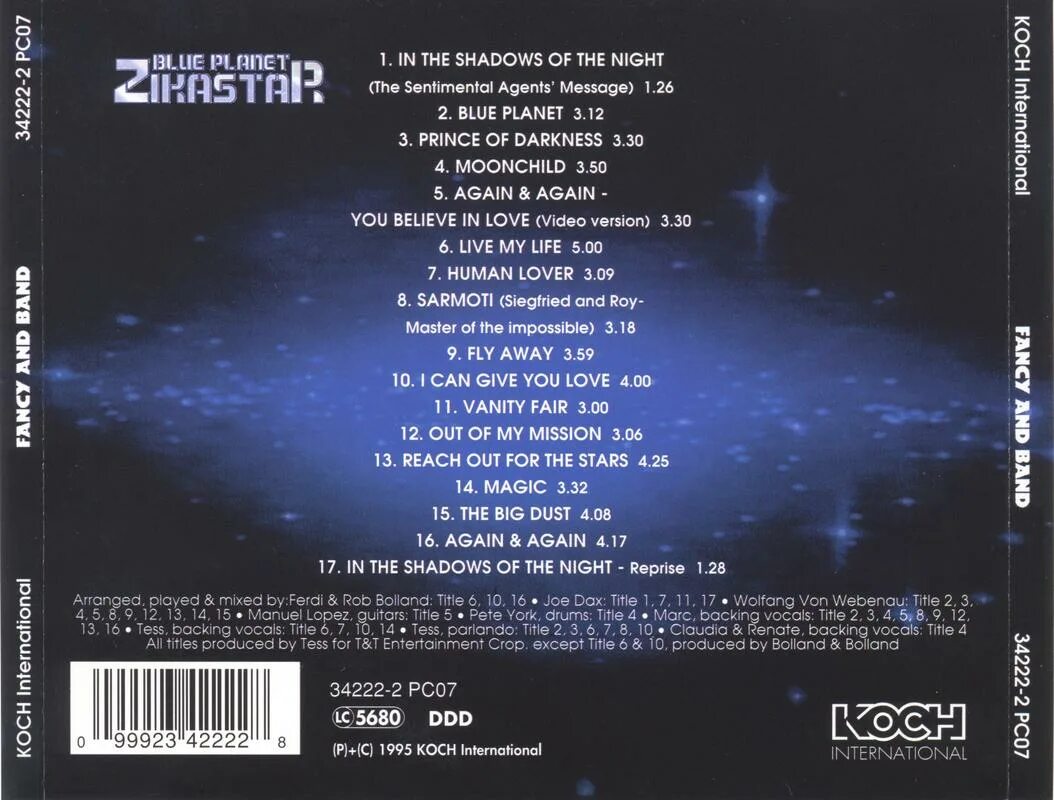 Fancy Blue Planet Zikastar. Fancy and Band - Blue Planet Zikastar. Blue Planet Fancy обложка альбома. Fancy 1998. Back flac