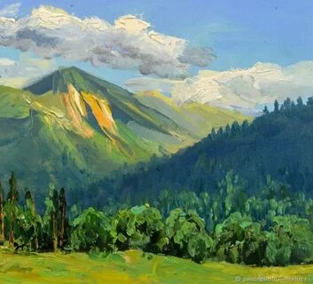 Картины с горами живопись
