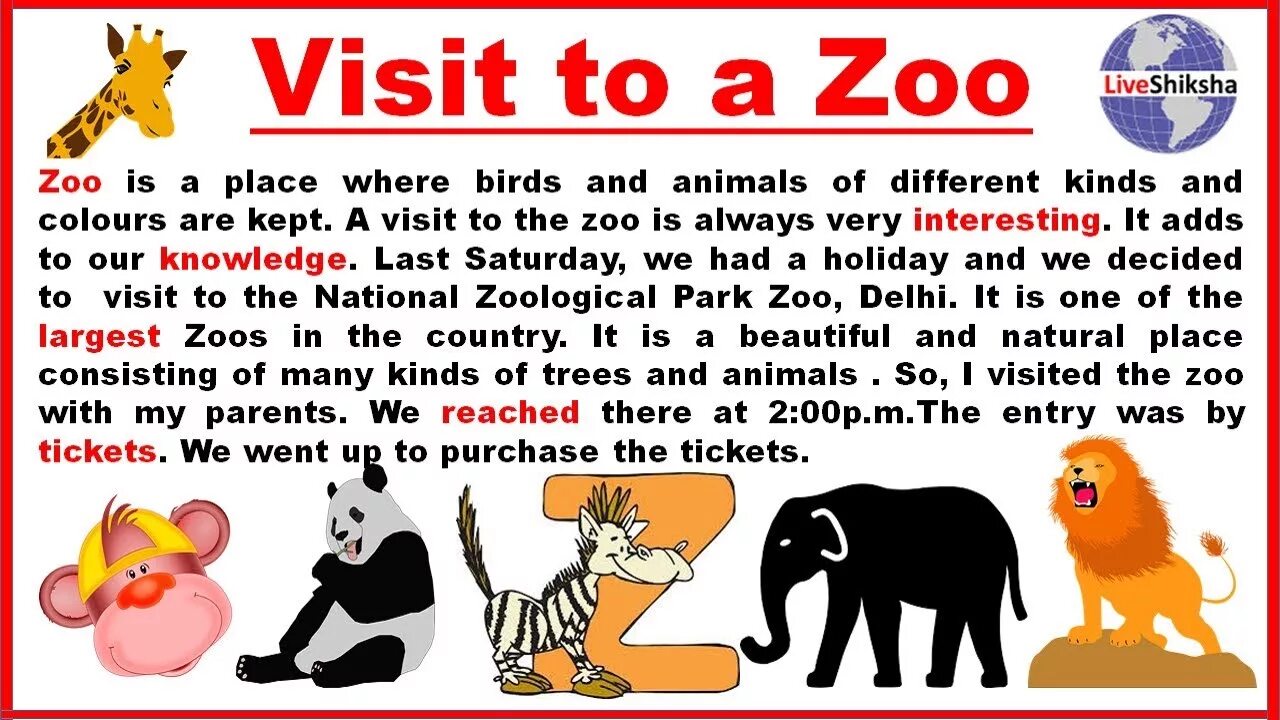 Wild animals essay. Тема at the Zoo. Zoo топик по английскому. Короткие рассказы на английском языке. Топик про зоопарк на английском.