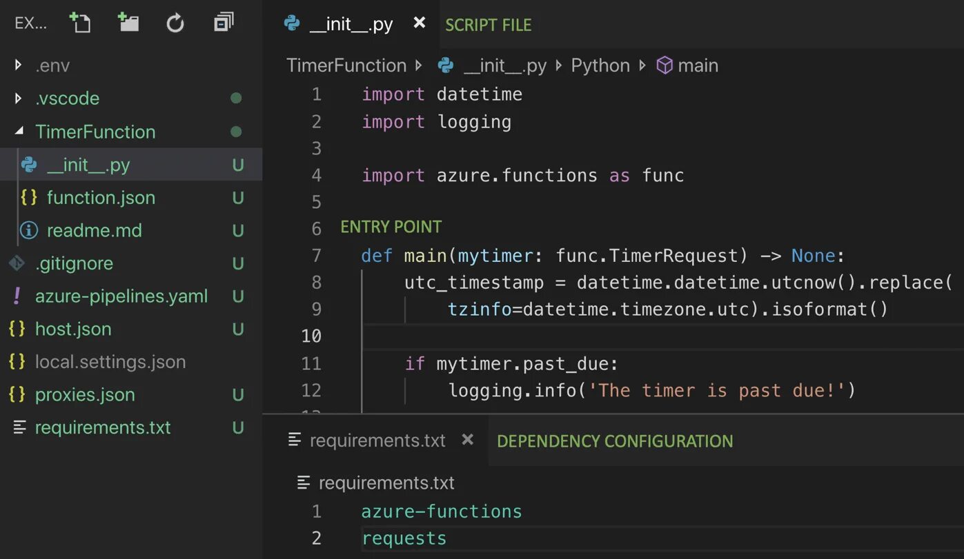 Init d python