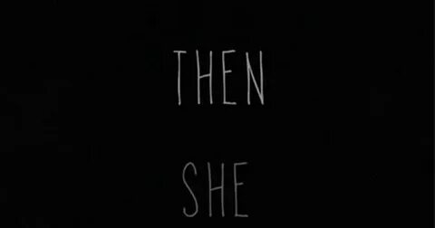 Then she
