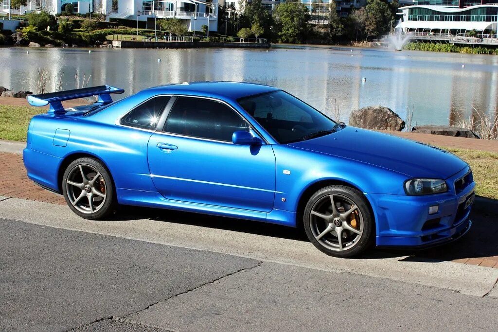 Nissan Skyline r34 Bayside Blue. Nissan Skyline GTR r34 Bayside Blue. Nissan Skyline GTR r34. Nissan Skyline GTR r34 Blue. Automotivo bayside 2.0