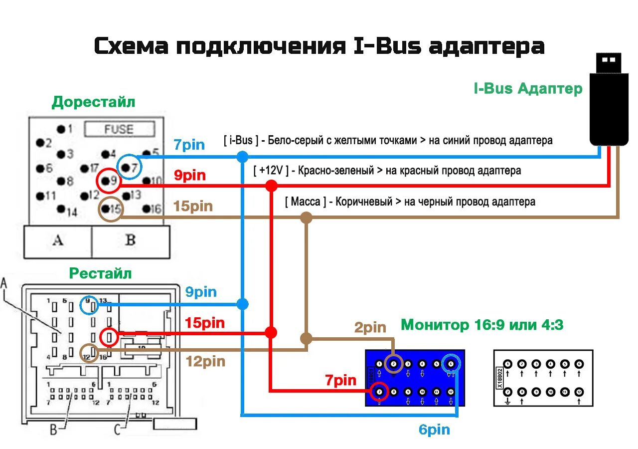 Как подключить часы х5. I-Bus адаптер BMW e39. Схема питание магнитолы BMW e38. Схема подключения магнитолы БМВ е39. Распиновка магнитолы BMW e38.