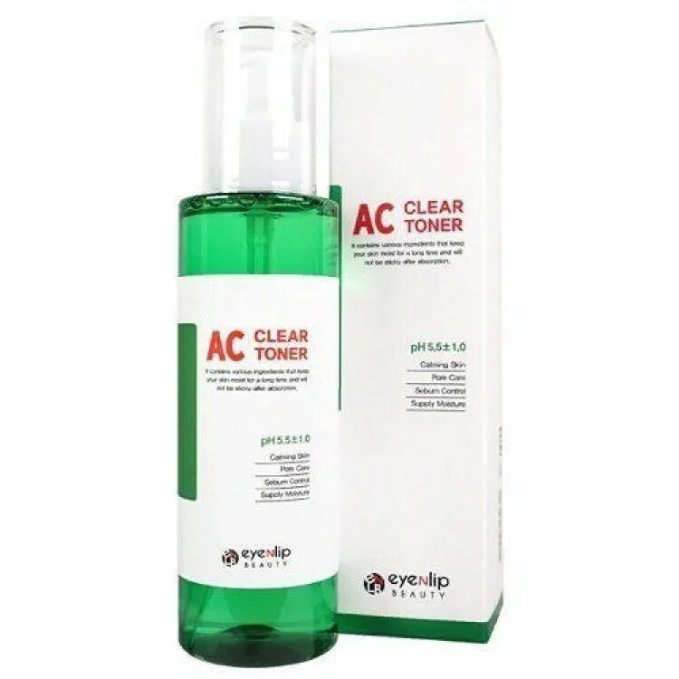 Ac clear. Enl AC Clear тонер для проблемной кожи AC Clear Toner 150мл. Тонер для проблемной кожи EYENLIP AC Clear Toner 150ml. Eye'n'Lip AC тоник AC Clear Toner 150ml. AC Clear Toner 150ml сифо.