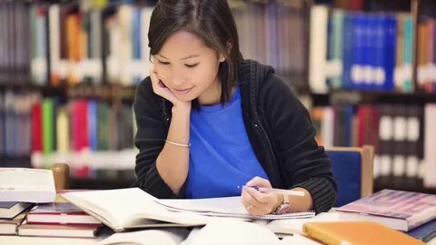 There are students in the library