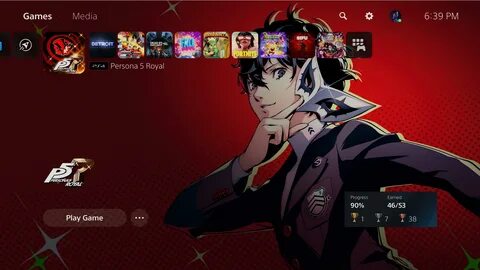 I always love how ps5 made persona 5 royal look when you hover of it, I.