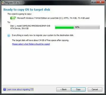 Migrate os to ssd