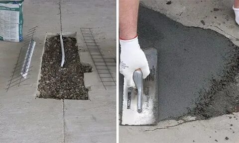 Стяжка на бетон на улице