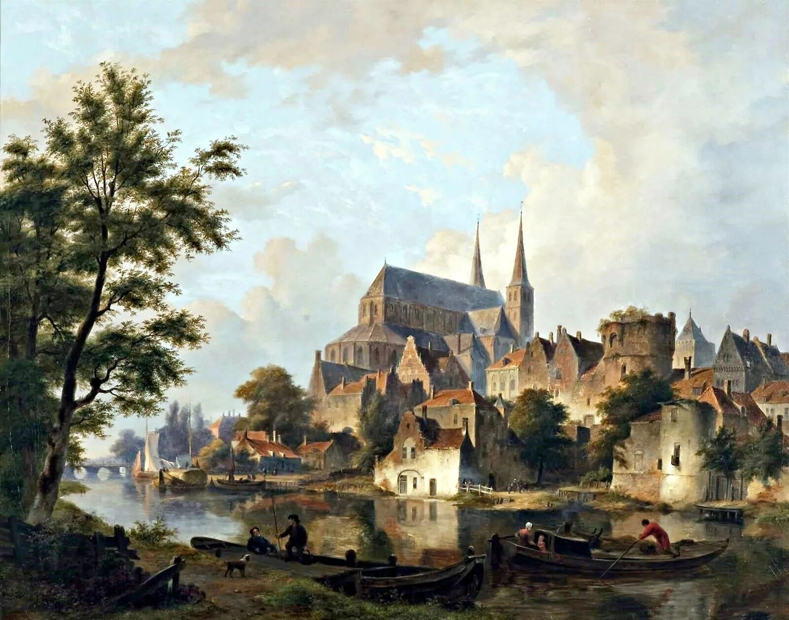 Французы и голландцы. Бартоломеус Йоханнес Ван Хове. Bartholomeus Johannes van hove живопись. Голландские пейзажисты 17 века.