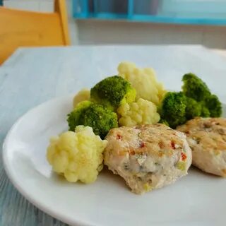 Рыбные котлеты с овощами