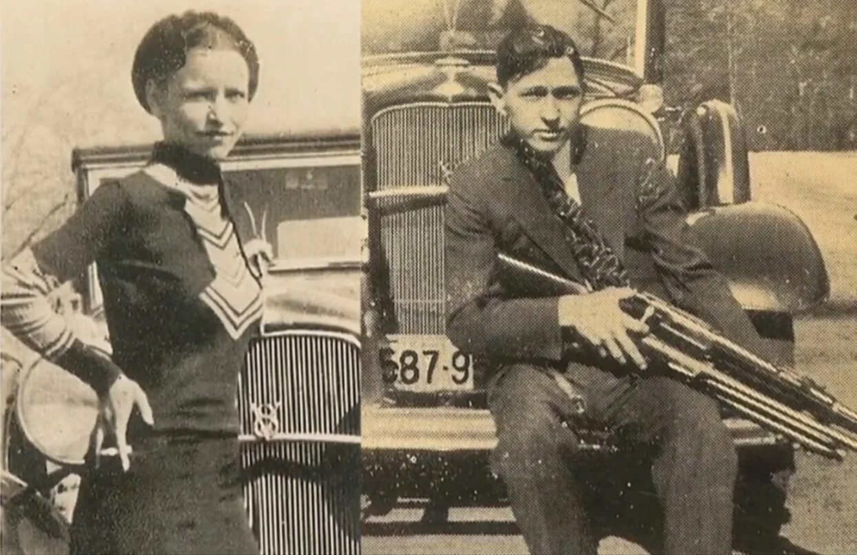 Бо́нни Паркер и Клайд бэрроу. Бонни Паркер. Bonnie Parker and Clyde Barrow.