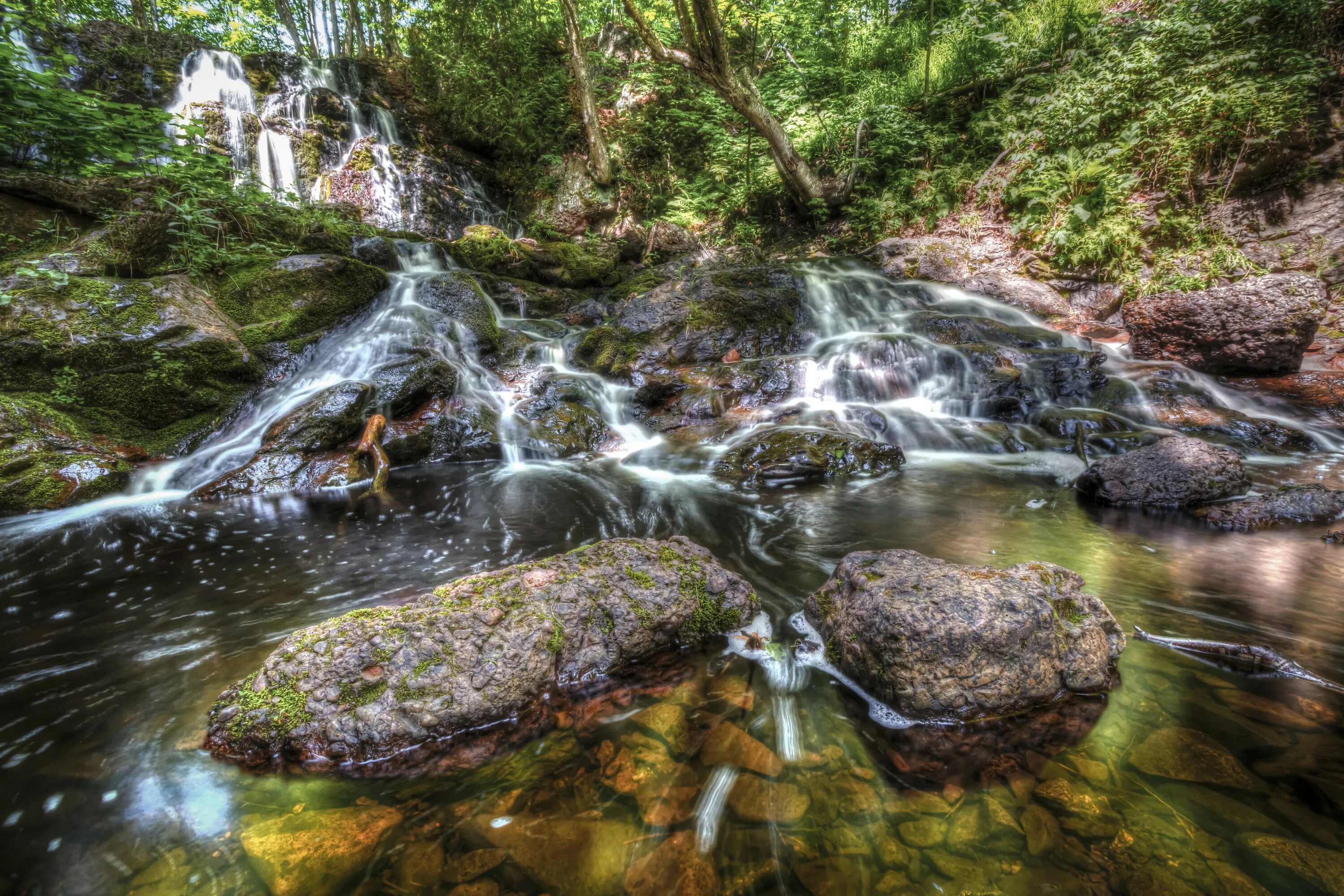 Stone fall. Водопад камни.