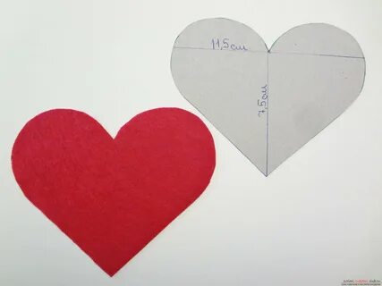 Валентинка из картона