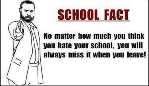 I left school