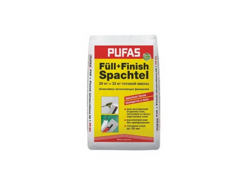 Шпаклевка гипсовая пуфас 25 кг. Pufas full finish spachtel. Pufas full finish spachtel. Финишная шпаклевка pufas. Пуфас шпаклевка 25 кг.