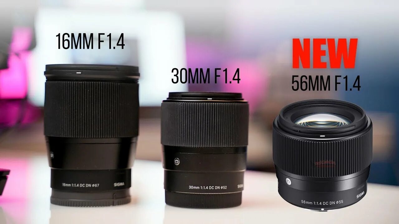 Sigma 56mm f/1.4. Sigma af 56mm f/1.4. Sigma DC 1,4/56 DN Contemporary. Sigma 30mm 1.4.