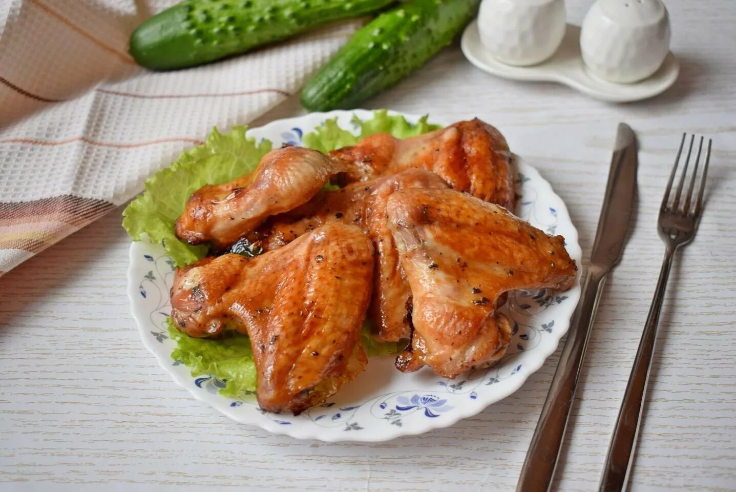 Крылья куриные в медовом соусе в духовке