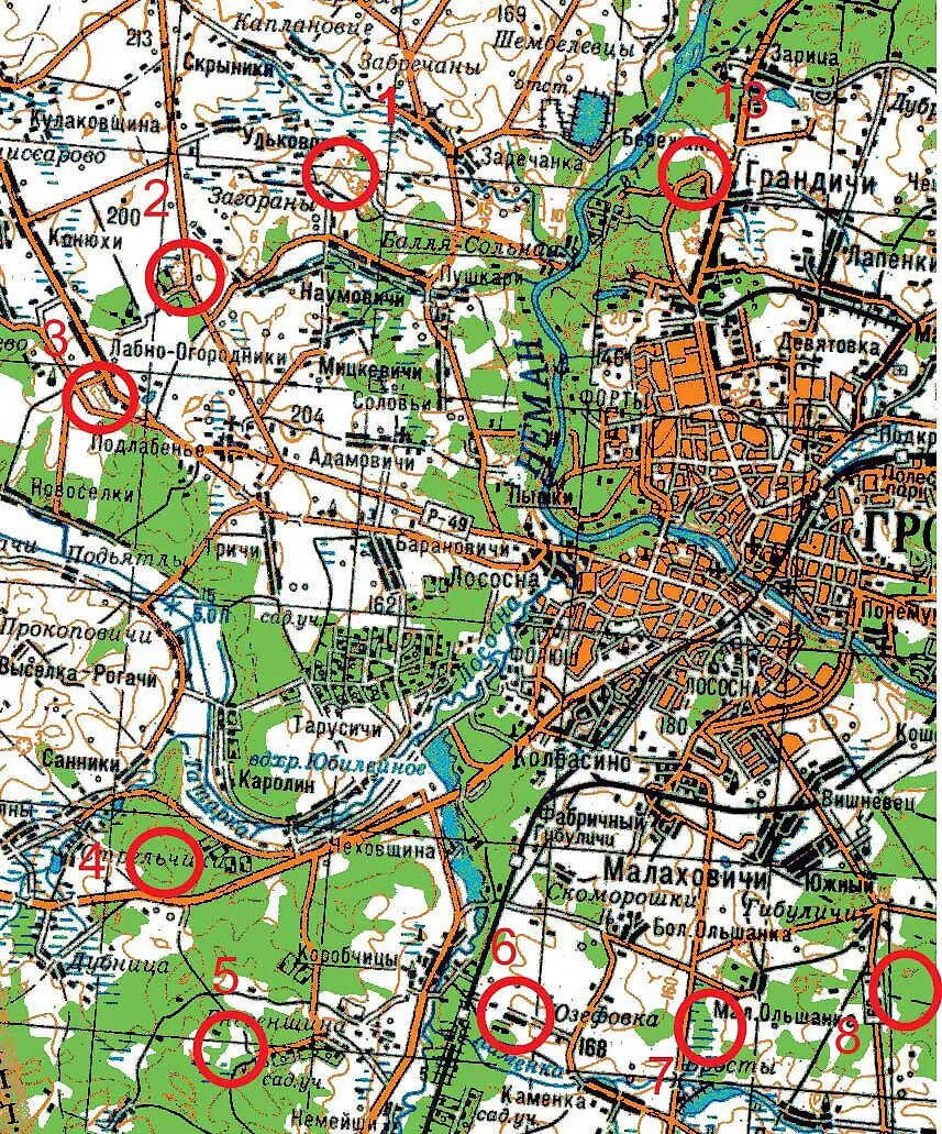 Покажите карту гродно. Форты Гродно на карте. Центр Гродно на карте. Гродненский Форт карта. Карта г Гродно.